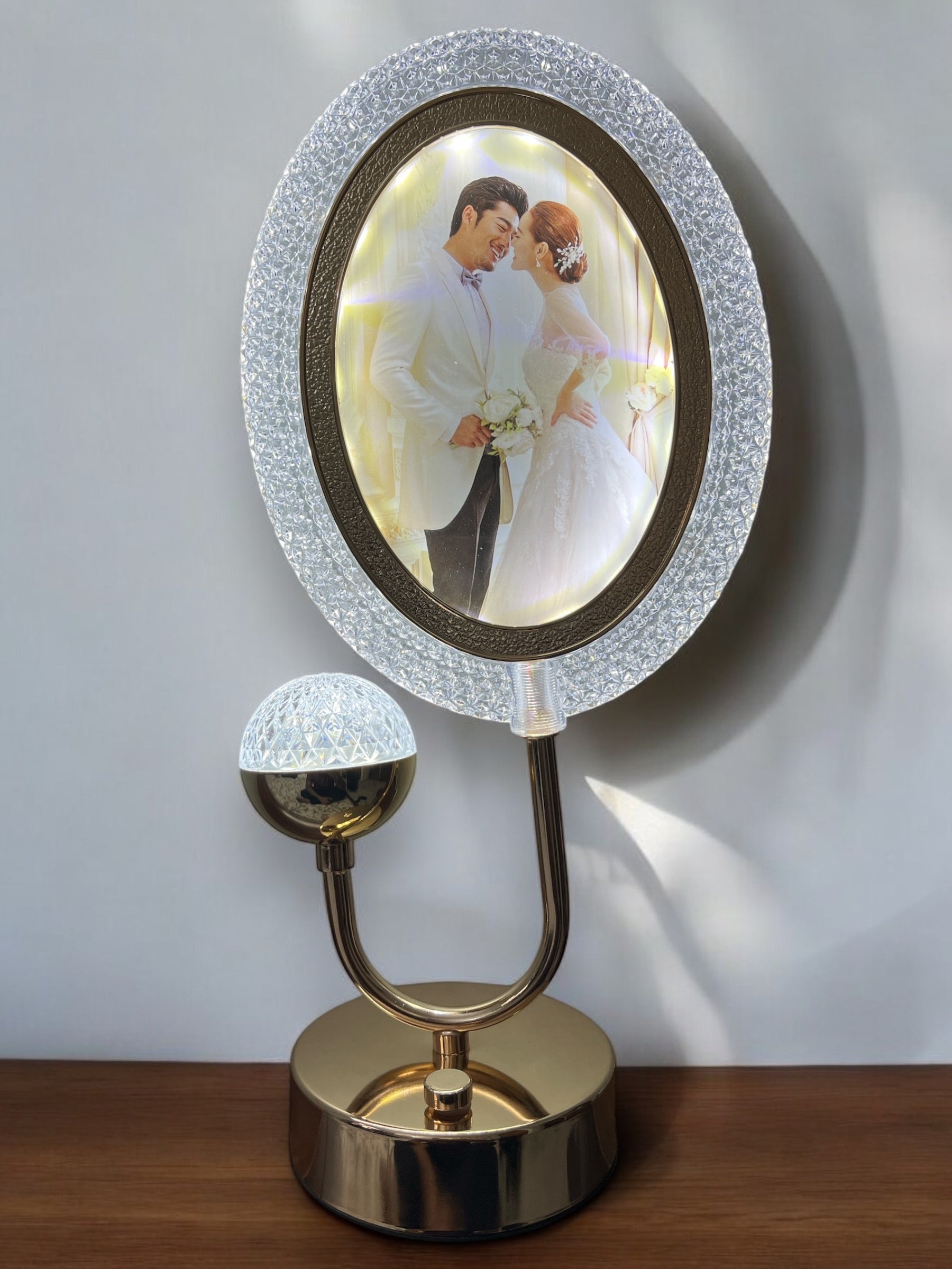 Elegant Personalized Photo Frame Lamp with Touch Control