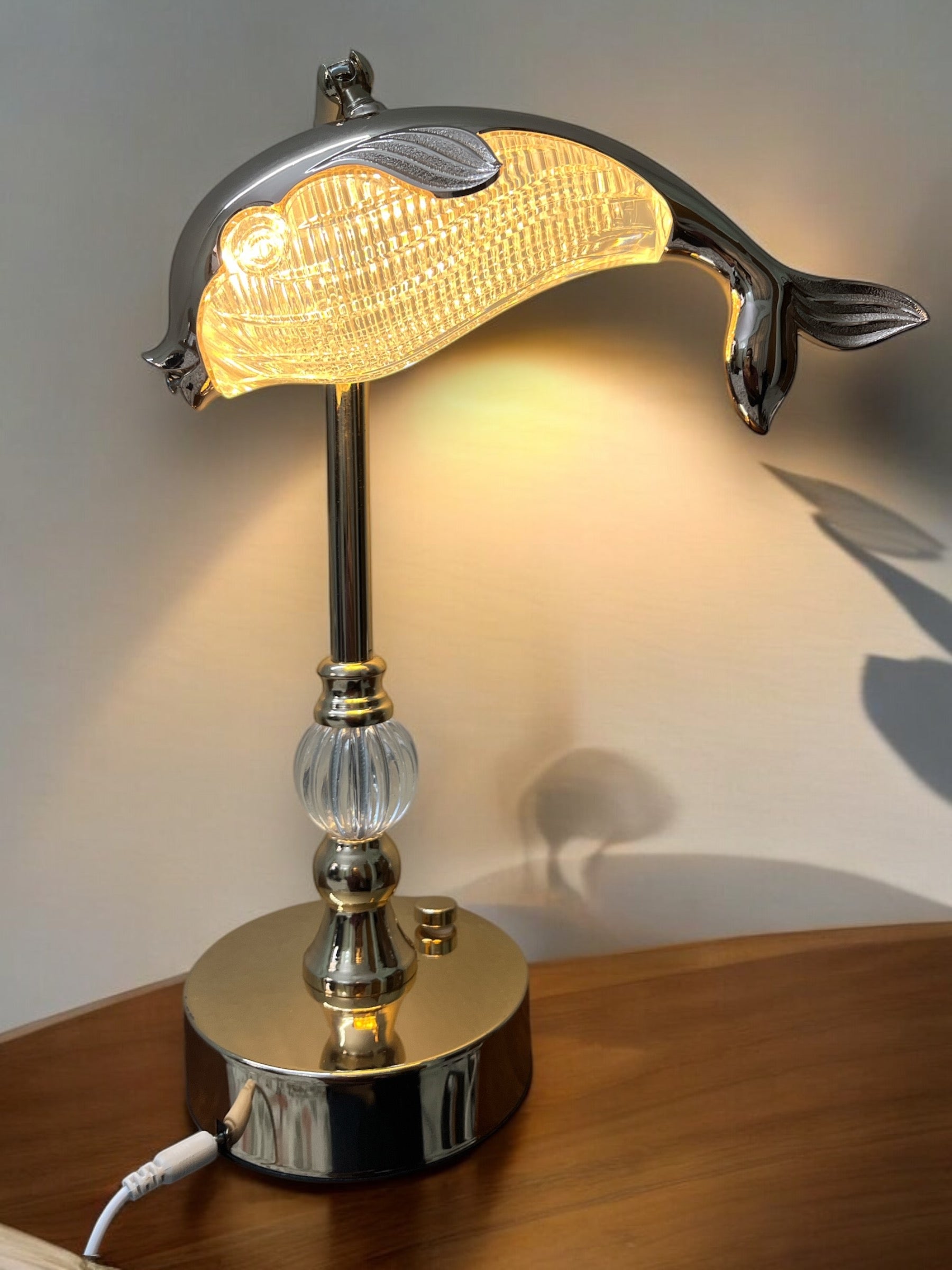 Dolphin Glow Touch-Control LED Lamp