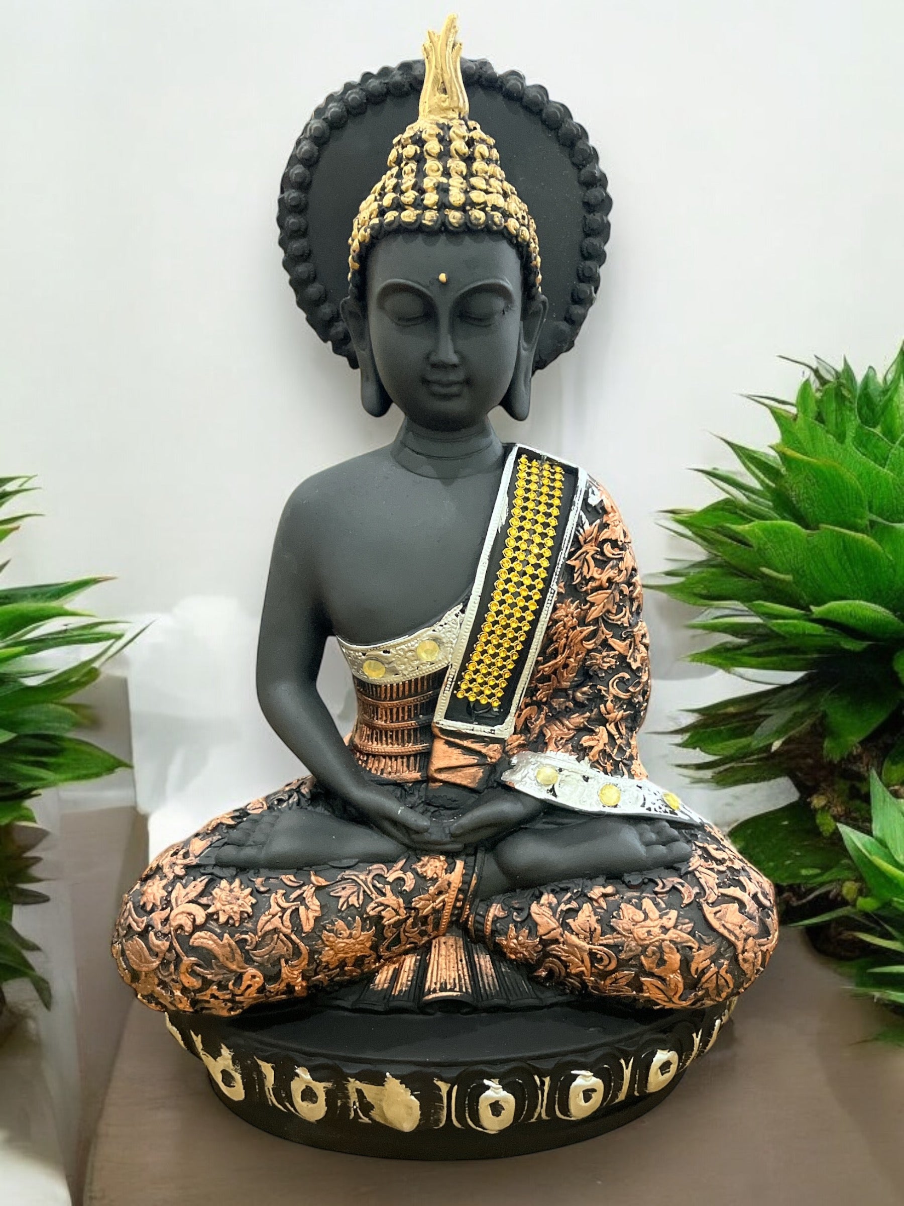 Graceful Polyresin Buddha Statue