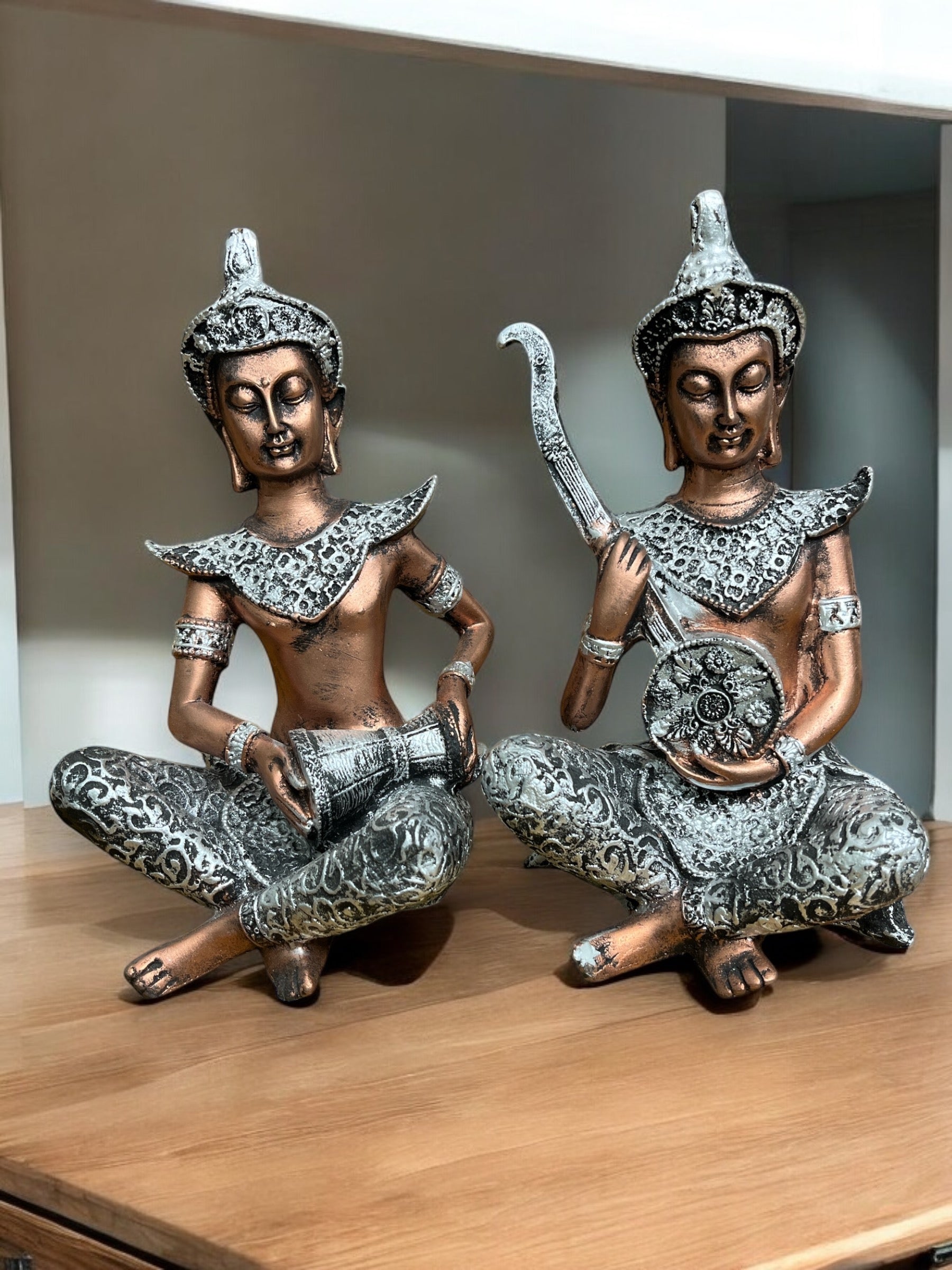 Thai Cultural Musician Figurines