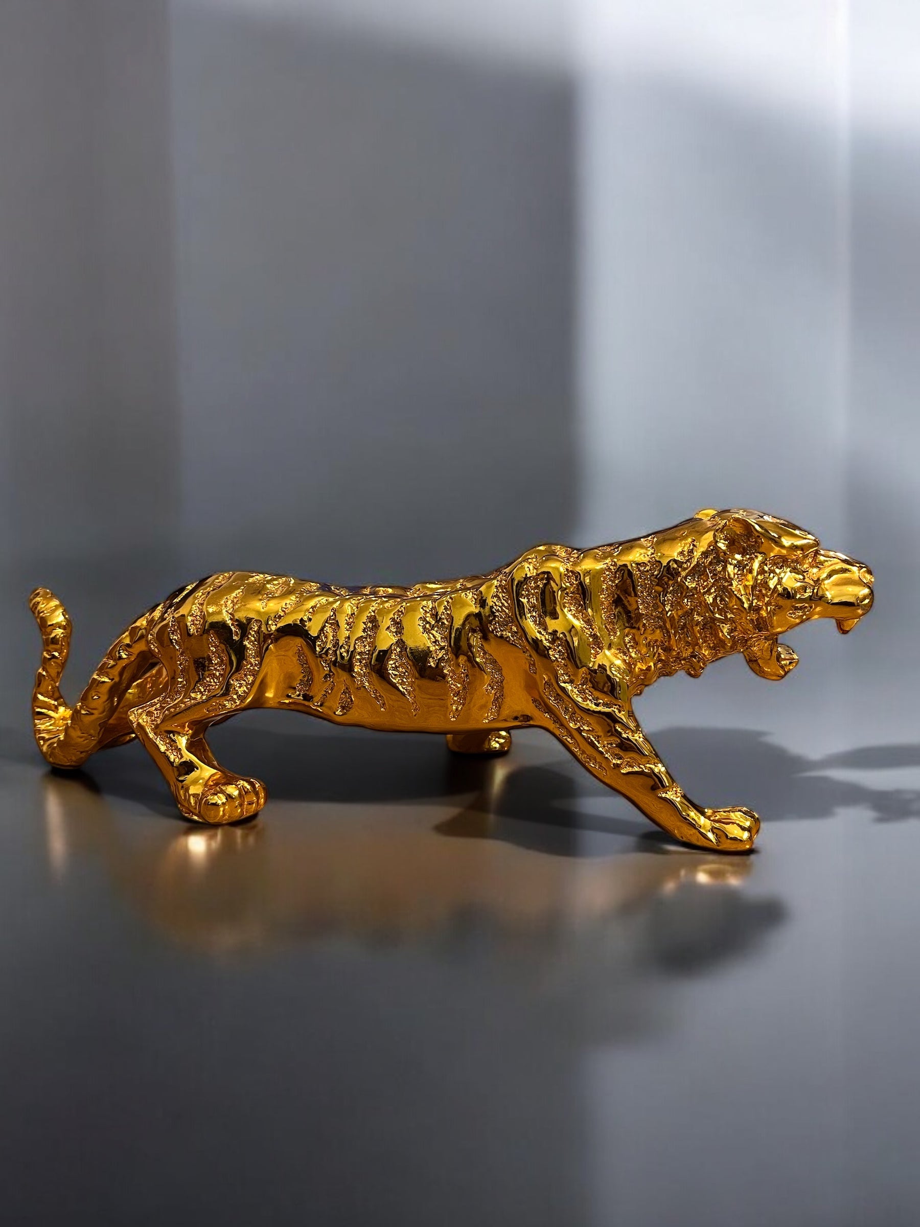Golden Tiger Figurine