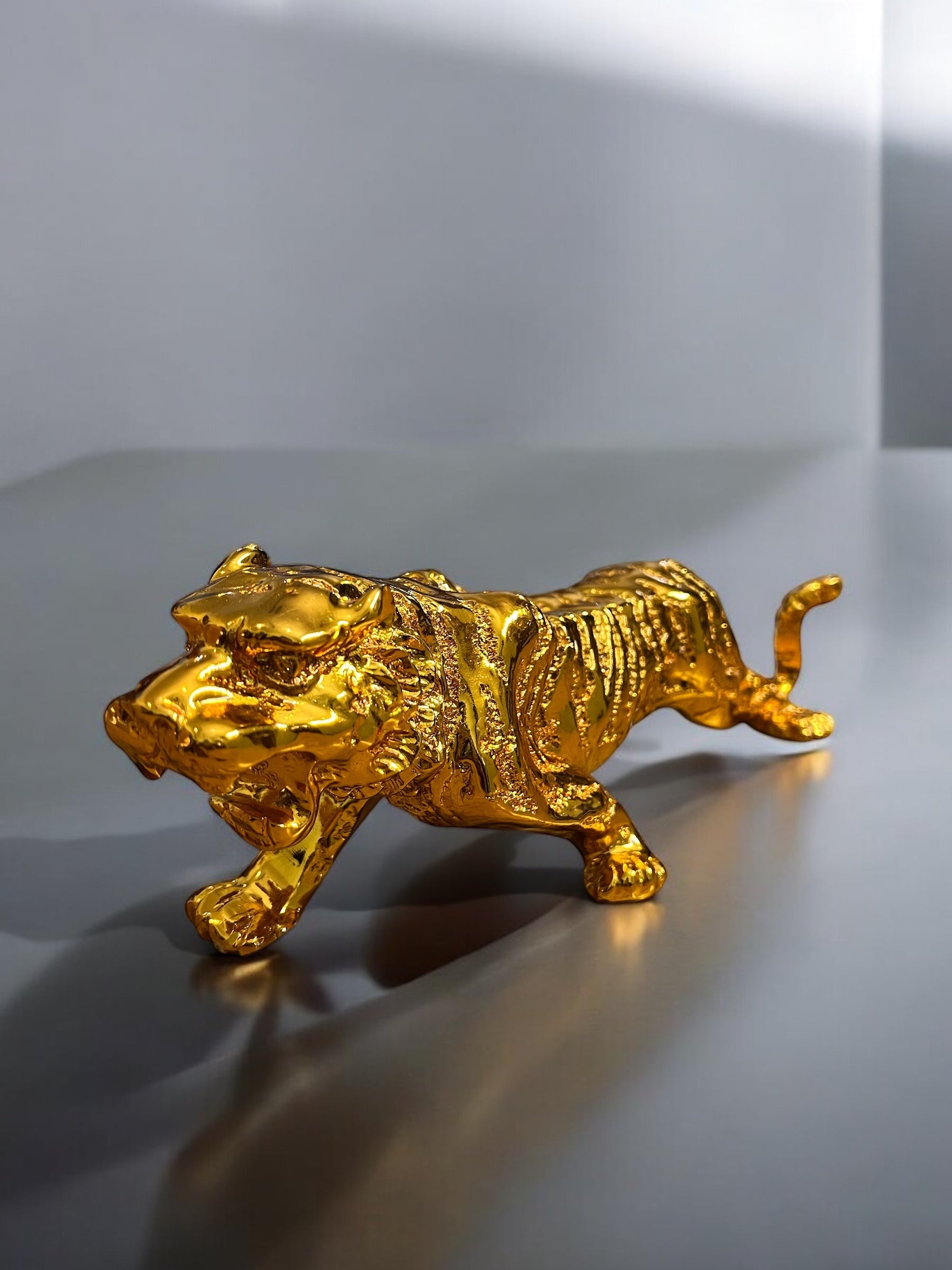 Golden Tiger Figurine